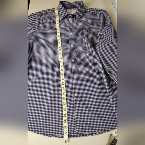 Mizzen+Main Leeward Men's Plaid Long Sleeve Button Down Dress Shirt Size XL - Picture 12 of 12
